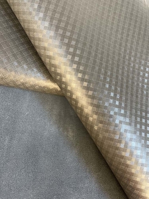 La tela de Gray Floor Pattern Silicone Leather se descolora - tridimensional resistente
