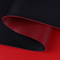 tela de cuero sintética roja del cuero del ante de imitación de la PU de vino de 1.7-1.8m m para el asiento de carro