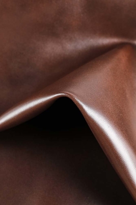 Tela de cuero del silicón amistoso de Eco del negro de Brown para los muebles