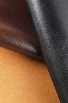 Tela de cuero del silicón amistoso de Eco del negro de Brown para los muebles