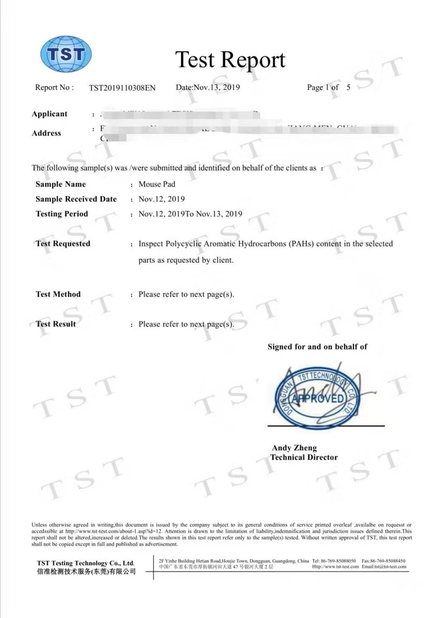 China Guangzhou Tegao Leather goods Co.,Ltd Certificaciones